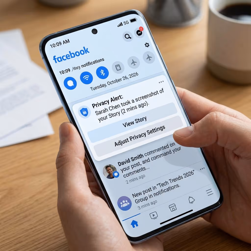 Does Facebook notify screenshots